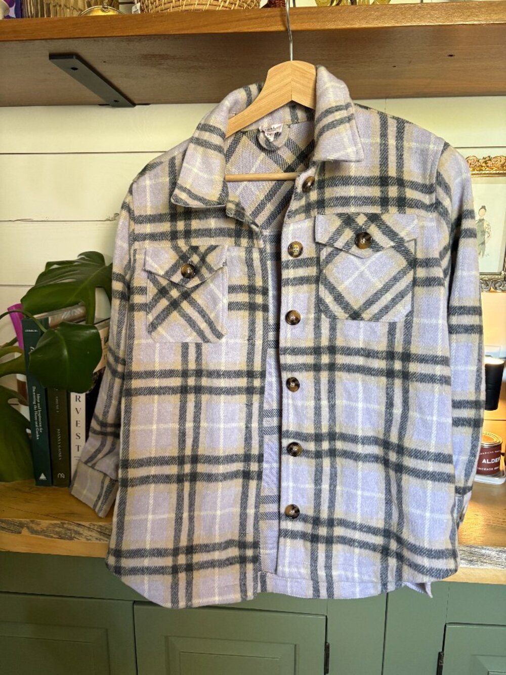 Franki by Francesca’s Plaid Shacket Jacket – Size 14